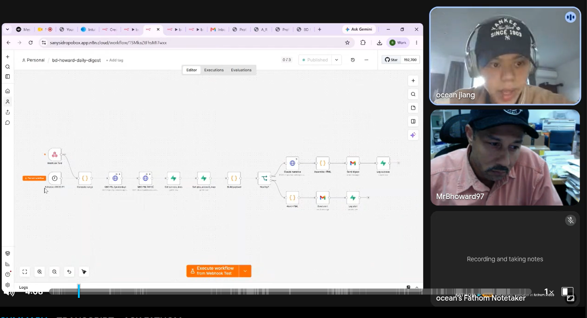 Live call with BD Howard